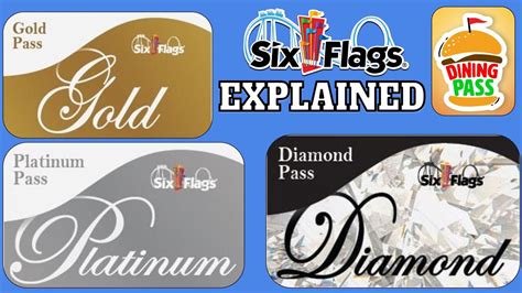What does the gold pass at six flags include